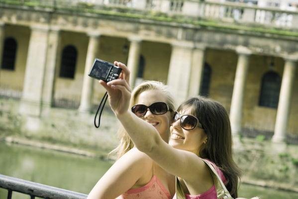 Twee meiden in Bath